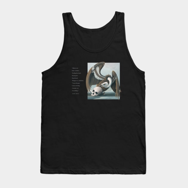 Vulture (Dark Background) Tank Top by Cryptonaturalist
